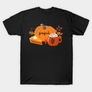 Pumpkin with Pie design T-Shirt